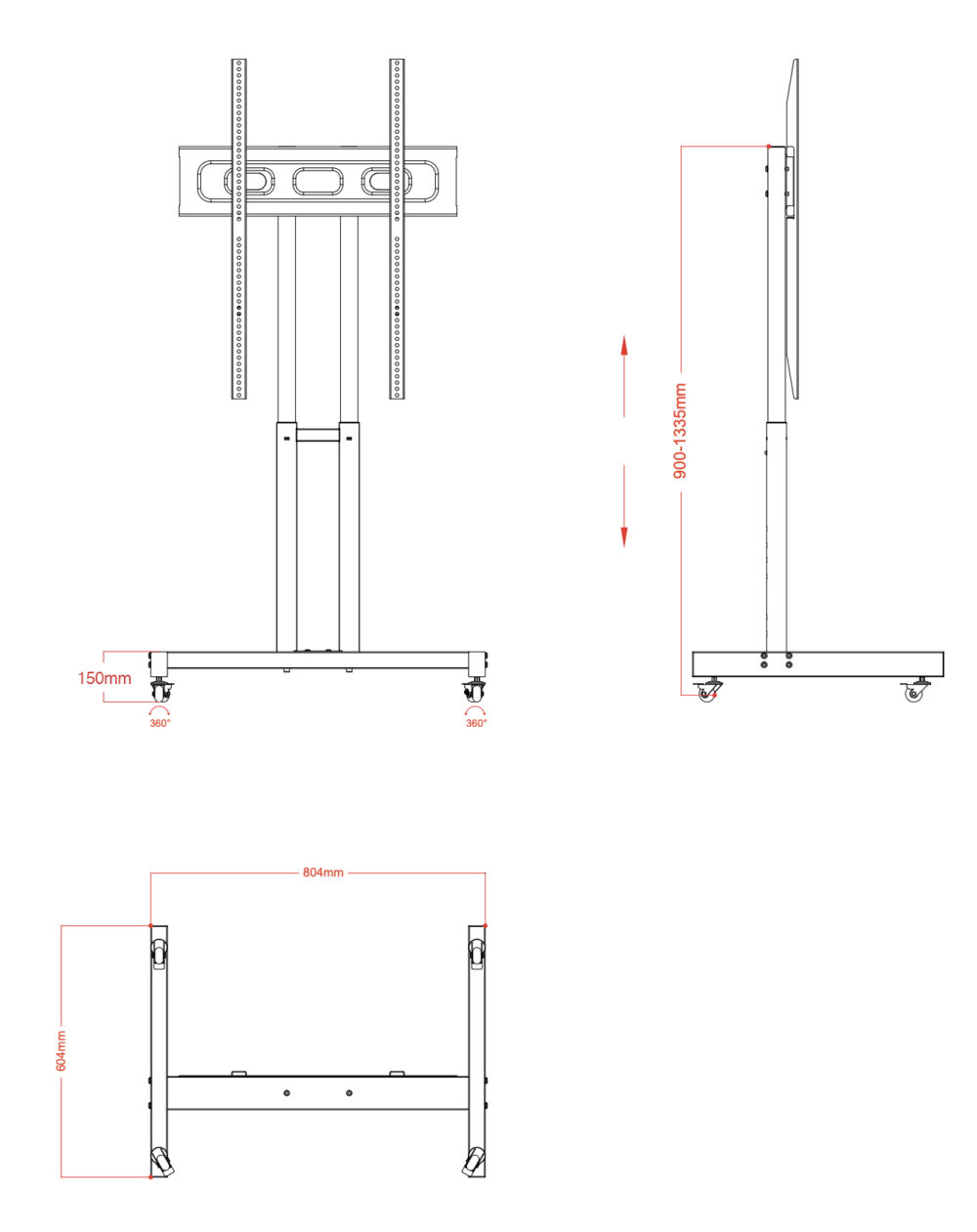 rojo vertical stand